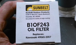 SUNBELT B1OF243 OIL FILTER; KAWASAKI 49064-2057 - £7.80 GBP