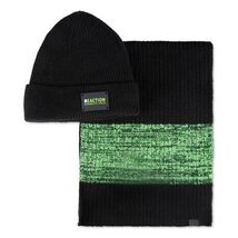 Kenneth Cole Reaction Men’s Neon Beanie and Scarf Set, OS - $23.17