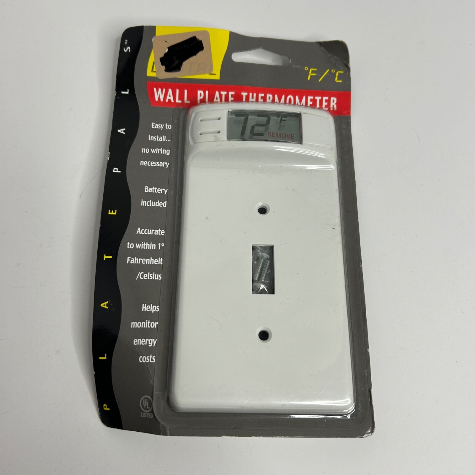 Digital Wall Plate Thermometer Switch Cover By Plate Pals Model 12100 NEW - $14.13