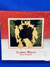 NOS Hallmark &quot;Glowing Wreath&quot; Christmas Ornament 1988 New In Box - £8.95 GBP