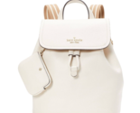 New Kate Spade Rosie Medium Flap Backpack Parchment Multi with Dust bag - $142.41