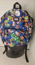 Nintendo Super Mario Bros. Backpack All Over Character Print Kids School... - £23.68 GBP