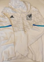 Adidas 2022 MEXICO Game Day Full Zip Hoodie Sweatshirt Mens Size M White... - $60.40