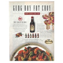 Kikkoman Soy Sauce Print Advertisement Vintage 90s Retro Chinese New Yea... - $11.27