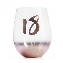 Birthday Blush Stemless Glass - 18th Birthday - £26.34 GBP