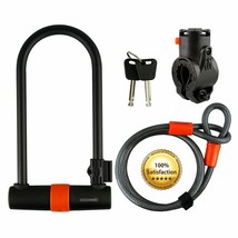New Cocoweb Armbar U Shape Bike Lock w/ Lotuslock Flex Loop Cable Heavy Duty Nib - £17.40 GBP