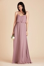 Birdy Grey Gwennie Dress Chiffon Dark Mauve Medium NEW NWT BRIDESMAID WE... - $671.54 MXN