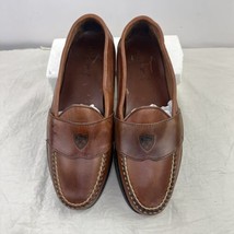 Vtg Ralph Lauren Polo Loafers Crest Made in USA Leather Mens Sz 7.5D Sli... - $69.29
