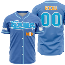 Custom Baseball Jersey Finding Nemo Tank Gang Unisex Shirt Family Birthd... - $26.99+
