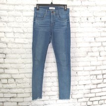 Loft Jeans Womens 24/00 Modern Skinny Slim Pockets Raw Hem Demin Actual 27 - $26.88