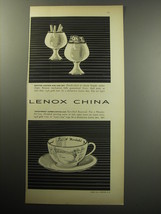 1957 Lenox China Ad - Snifter Lighter and Urn Set, Sportsman Jumbo Coffee Cup - £14.78 GBP