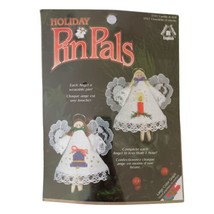 Pinpals Cross Stitch Angel Kit NEW Wearable Brooch Clothes Pin Holiday Sealed - £11.67 GBP