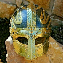 Medieval Viking Vandal Helmet Battle Warrior Steel Armor Helmet Larp Vik... - £146.71 GBP