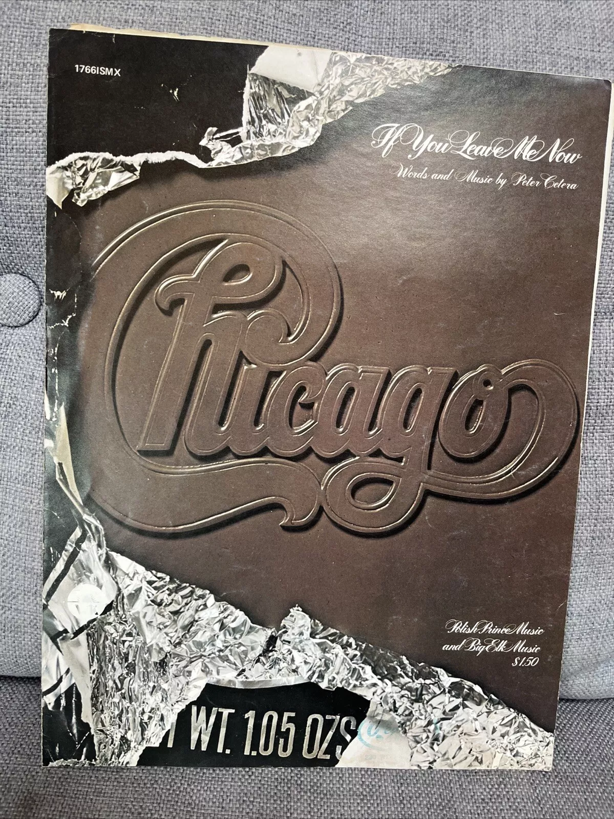 &quot;If You Leave Me Now&quot; sheet music (Chicago) piano/vocal/guitar - $8.00