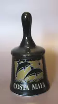 Vintage Costa Maya Mexico Souvenir Bell – Leaping Dolphins - $6.00
