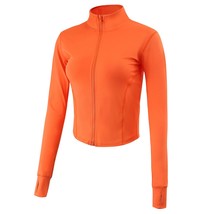 Women&#39;S Athletic Full Zip Lightweight Workout Jacket With Thumb Holes(Or... - £35.13 GBP