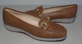 Amalfi by Rangoni Size 7 M PESCARA Brown Leather Loafers New Women&#39;s Shoes - £117.91 GBP