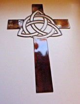 Celtic Infinity Knot Metal Wall Cross 16 1/4&quot; x 10 1/4&quot; Copper/Bronze - $31.33