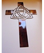Celtic Infinity Knot Metal Wall Cross 16 1/4&quot; x 10 1/4&quot; Copper/Bronze - $31.33