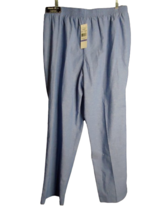 Alfred Dunner Long Weekend Denim Knit Pants Size 18 Proportioned Short Blue - £13.45 GBP
