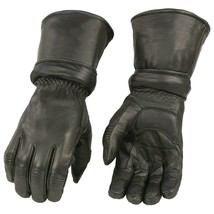 SH-710, Men&#39;s Premium Cowhide Black Motorcycle  Gloves, With Zip Off Cuff - £19.89 GBP+