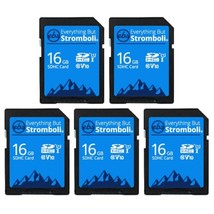 16Gb Sd Card (5 Pack) Speed Class 10 Uhs-1 U1 C10 16G Sdhc Memory Cards For Comp - £42.45 GBP