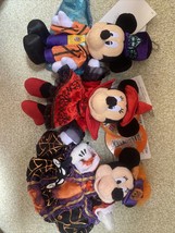 Disney Mickey Minnie Peluche Badge Tokyo Resort Tdl Tdr Halloween 2009 2011 - £55.73 GBP