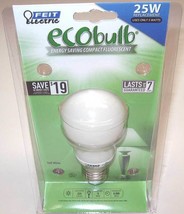Feit Electric Eco Bulb 5W / 25W 120V A19 Cfl Soft White E26 Medium Base BPESL5A - £6.60 GBP