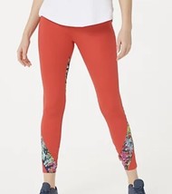 Soulgani Active Leggings XL Petite Heart Of It All Ohio Twin Soul Red Activewear - £11.87 GBP