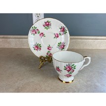 Royal Grafton Bone China England Roses In Bloom Tea Cup And Saucer Set - £11.60 GBP