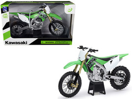 Kawasaki KX 450F Green 1/12 Diecast Motorcycle Model by New Ray - $1,362.58 MXN