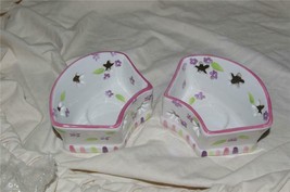 PartyLite Lilac Meadows Tealight Holder Pair Party Lite - $19.00