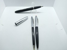 Vintage 3 Pen Lot - Wearever Fountain Pen And 2 Push Wearever And Everlast - £13.54 GBP