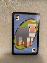 1 Minecraft Uno Replacement Blue Sheep #3 SINGLE CARD ONLY *Pre-Owned* BT - $2.99