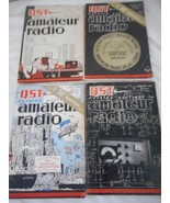 Lot 4 Vintage QST Magazine devoted entirely to amateur radio 1949 1960s Ads - $201.68 MXN