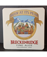 BEER COASTER &quot;BEER AT ITS PEAK&quot; BRECKENRIDGE BREWERY FINE ALES COLORADO ... - €4,94 EUR