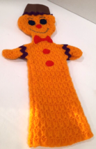 Vintage Puppet Handmade Gingerbread Man Hand Crafted Kids sized SM Ric Rac EUC - £8.94 GBP