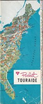 Vintage 1963 Conoco Tasca Touraide Viaggio Guida Mappa - $16.34