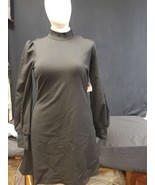 Kate Spade Mockneck Ponte Long Sleeve Black A-Line Dress Large NWT New  - €96,63 EUR