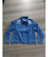 NWOT Jessica London Womens Blue Size 12 Classic Button Denim Jean Jacket... - $407.96 MXN