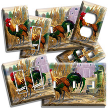 Colorful French Rooster Country Farm Light Switch Plate Outlet Kitchen Art Decor - £14.08 GBP+