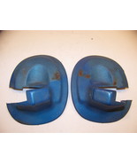 1968 DODGE CORONET STATION WAGON REAR SEAT HINGE COVERS OEM BLUE 2657678... - €62,72 EUR