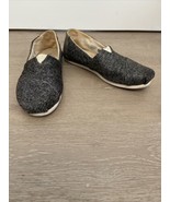 Used Toms 10012495 Classic Heathered Black Slip-On Casual Loafers Women&#39;... - £15.72 GBP
