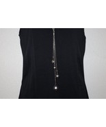 Lia Sophia Celestial Silver Tone Double Chain Necklace Dangle Disco Ball... - €10,38 EUR