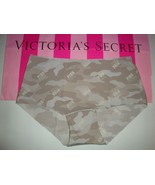 NEW VICTORIA&#39;S SECRET &quot;PINK&quot; NO SHOW BOYSHORT PANTY POLAR GRAY LOGO CAMO... - $247.58 MXN