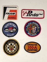 Vintage Automotive Patch Lot Fram Pinto Jaguar Watkins Glen Grand Prix A... - $59.39