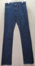 Calvin Klein Jeans Men&#39;s Size 29/32 Blue Denim Flat Front Slim Fit Strai... - $20.26