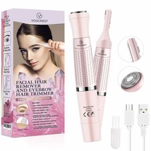 Rechargeable Painless Eyebrow Lips Body Face Razors For Women, 2 In 1 Eyebrow - $39.93