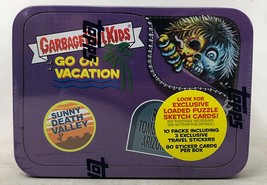 Topps 2023 Garbage Pail Kids Go On Vacation Tin - Sunny Death Valley 10 Packs - £19.60 GBP