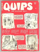 Quips vintage humor magazine December 1954 cartoons jokes - £11.17 GBP